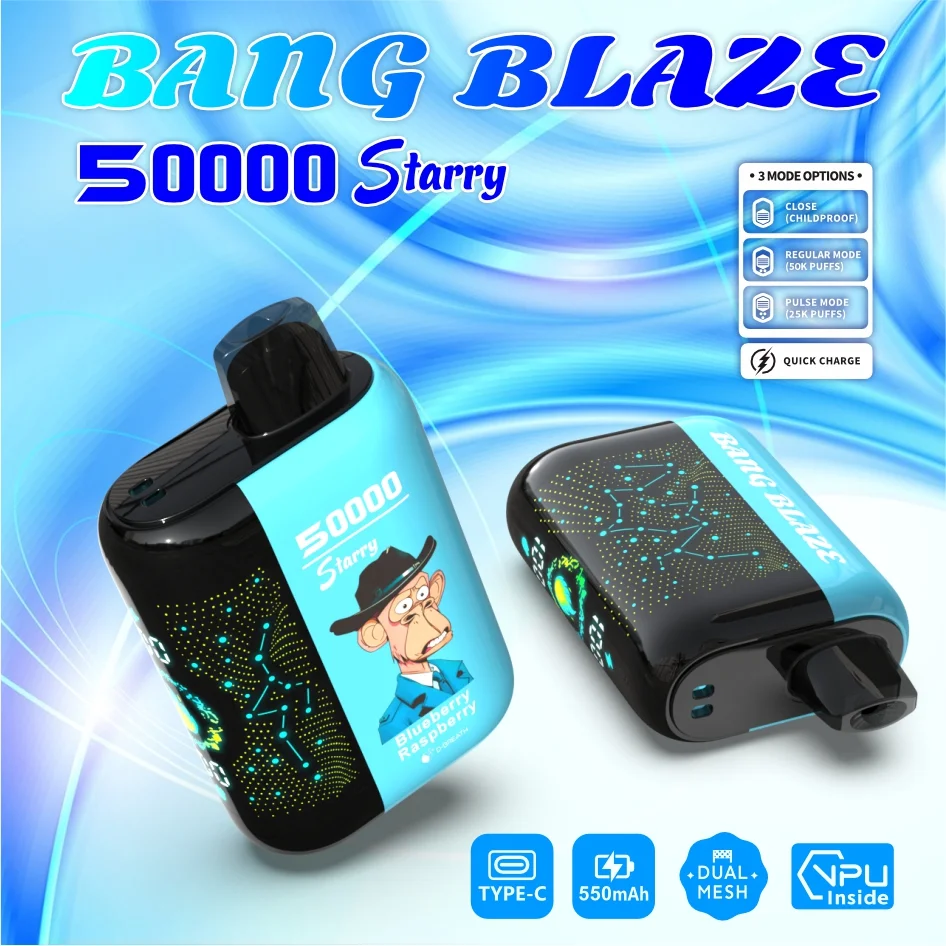 Bang Blaze 50000 Puffs Disposable Vape Starry Twist Blueberry Raspberry Bang Blaze 50000 Puffs Disposable Vape Starry Twist Blueberry Raspberry