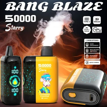 Bang Blaze 50000 Puffs Disposable Vape Starry Twist Pineapple Coconut