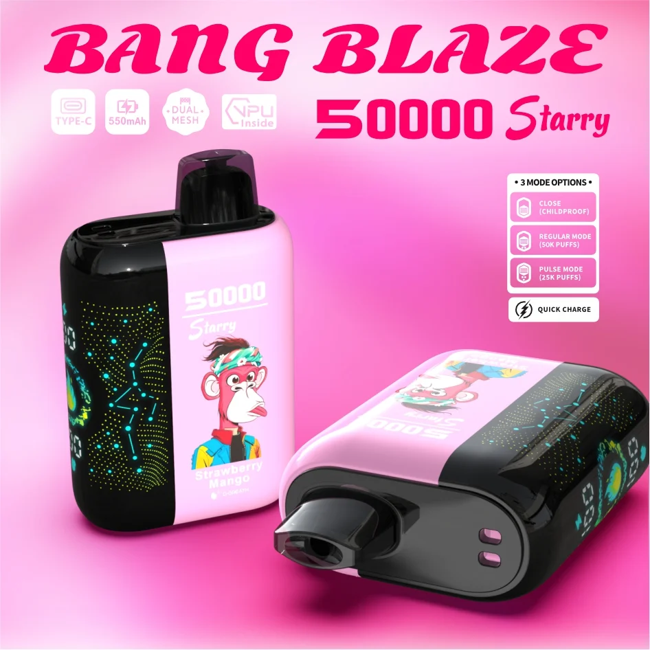 Bang Blaze 50000 Puffs Disposable Vape Starry Twist Strawberry Mango Bang Blaze 50000 Puffs Disposable Vape Starry Twist Strawberry Mango