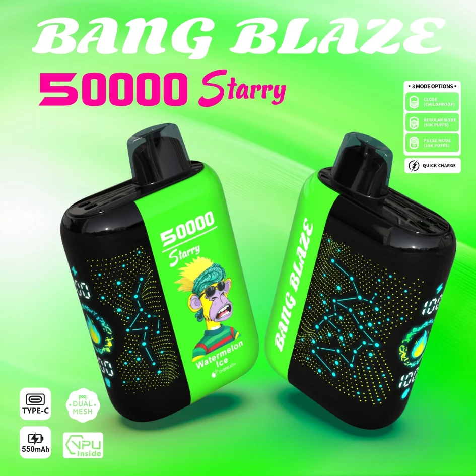 Bang Blaze 50000 Puffs Disposable Vape Starry Twist Watermelon Bang Blaze 50000 Puffs Disposable Vape Starry Twist Watermelon