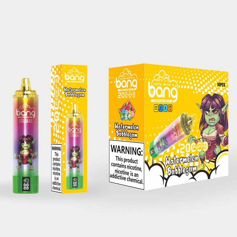 Bang Blaze Tornado 20K 20000 Puffs Vape Watermelon Bubblegum Bang Blaze Tornado 20K 20000 Puffs Vape Watermelon Bubblegum