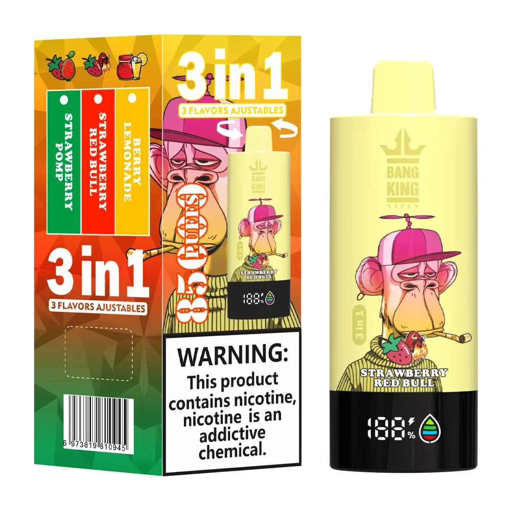 Bang King Triple 85K Puffs 3 in 1 Disposable Vape Berry Lemonade Strawberry Red Bull Strawberry Pomp Bang King Triple 85K Puffs 3 in 1 Disposable Vape Berry Lemonade Strawberry Red Bull Strawberry Pomp