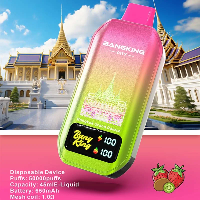 Bang King CITY 50K 50000 Puffs Vape Strawberry Kiwi Bang King CITY 50K 50000 Puffs Vape Strawberry Kiwi