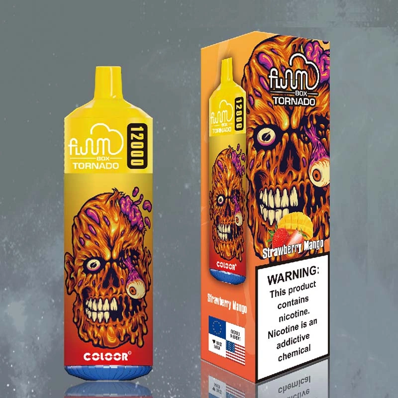 FLUUM Box Tornado 12K 12000 Puffs Vape Strawberry Mango FLUUM Box Tornado 12K 12000 Puffs Vape Strawberry Mango