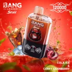 Bang Leader 120K Puffs Disposable Vape 2-in-1 Flavors Magnetic Slide Switch Smart Screen