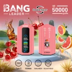 Bang Leader 50K Vape Dual Flavor 50000 Puffs Disposable Vaep Turbo Mode Smart Screen EU Warehouse Apple Pear & Kiwi Passionfruit Guava