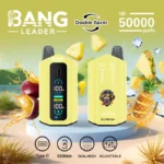 Bang Leader 50K Vape Dual Flavor 50000 Puffs Disposable Vaep Turbo Mode Smart Screen EU Warehouse Apple Pear & Kiwi Passionfruit Guava