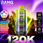 Bang Legend 120K Vape 5-in-1 Flavors 120,000 Puffs Disposable Vape Independent Mesh Coils EU Warehouse Shipping